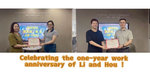 Últimas notícias da empresa sobre Wuxi High-Mountain. Celebrando um ano com Li e Hou.