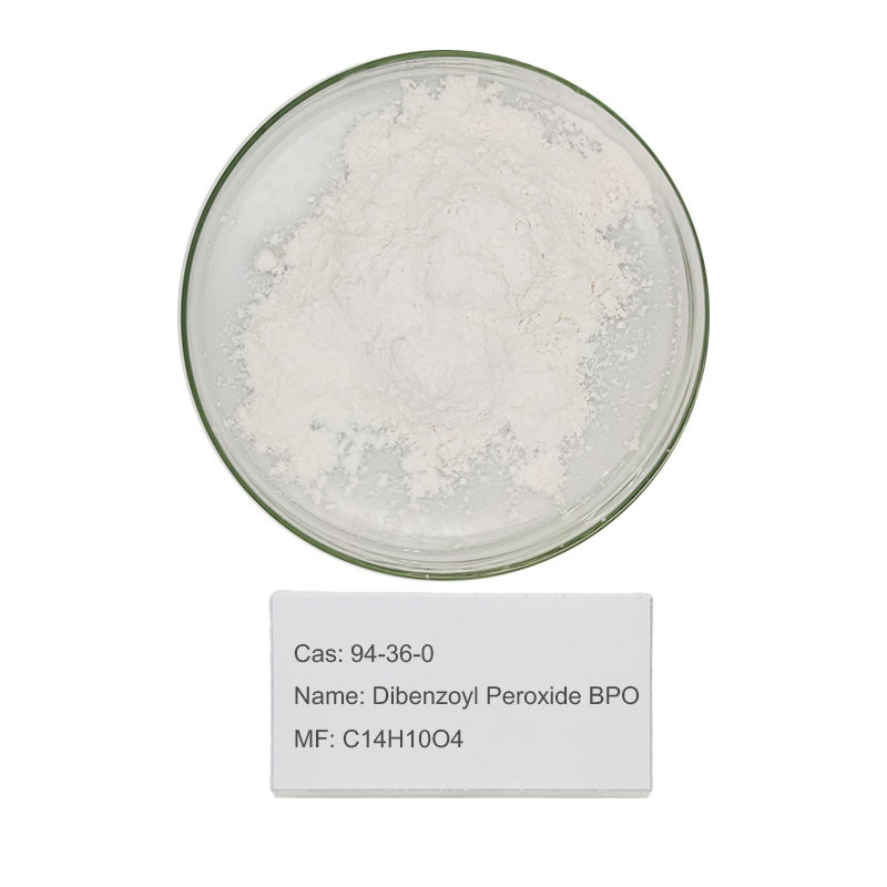 Benzoyl do pó (Bpo) como o peróxido Dibenzoyl molecular BPO 94-36-0 da fórmula C14h10o4 do iniciador