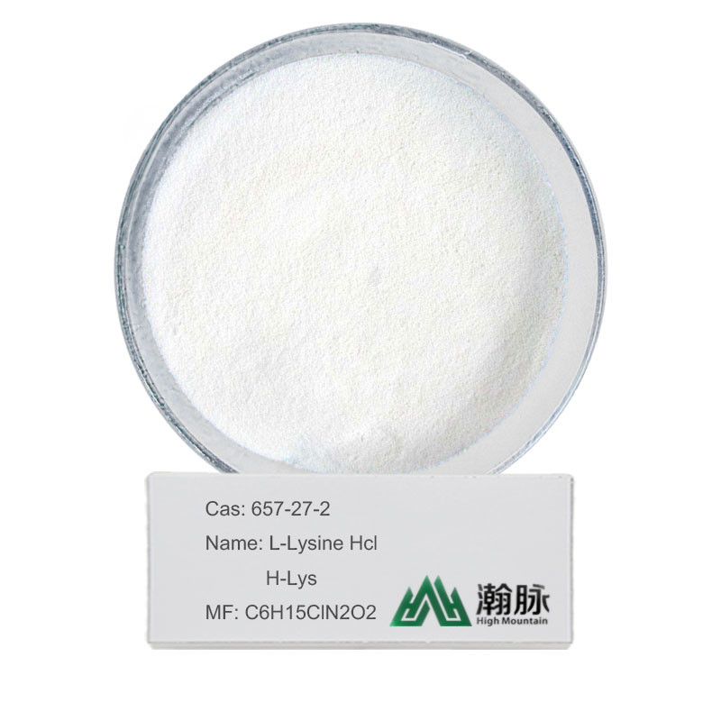 L-Lisina Hcl CAS 657-27-2 C6H15ClN2O2 H-Lis Cloridrato de Lisina