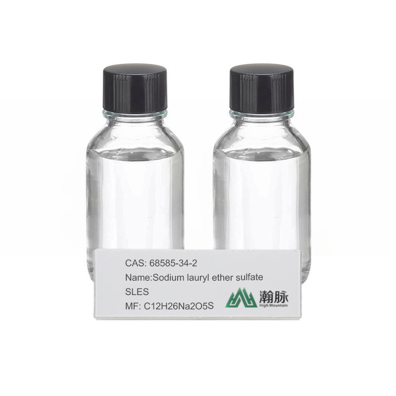 Sulfato de laurileter de sódio CAS 68585-34-2 C12H26Na2O5S SLES AES Aditivos químicos