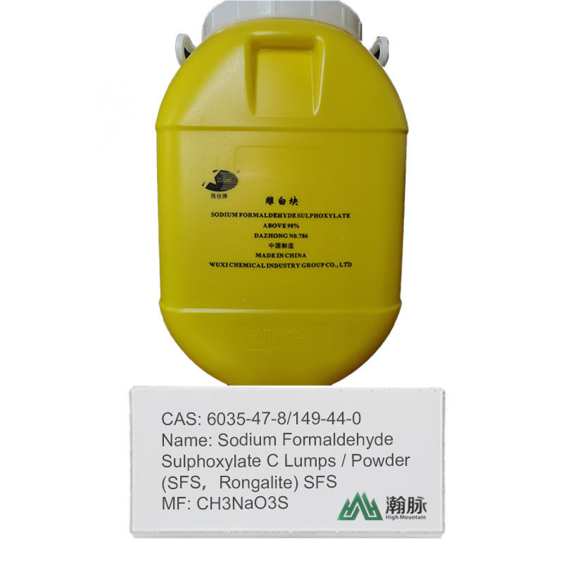Rongalita Industrial e Fornecedor de SFS Formaldeído Sulfoxilato de Sódio CAS 149-44-0/6035-47-8 Agente de processamento de têxteis e couro