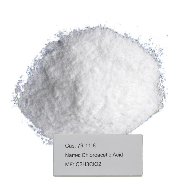 C2H3O2Cl CAS ácido Monochloroacetic 79-11-8 para os intermediários farmacêuticos usados fazendo o CMC e a glicina