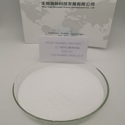 Pó cristalino branco Disodium do EDTA ZnNa2 do zinco de CAS 14025-21-9